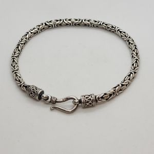 9" Tulang Naga Sterling Bracelet Bali Unisex